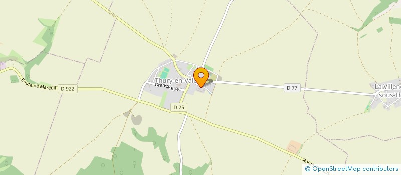 localisation de l'entreprise GFA DE LA FERME DU PARC  THURY-EN-VALOIS