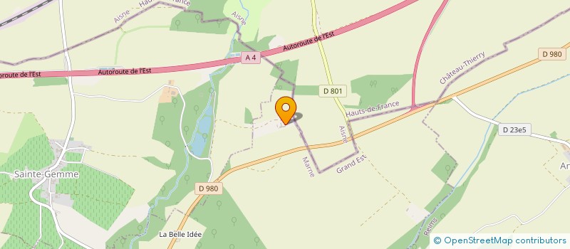 localisation de l'entreprise GFA DE LA FERME DU TEMPLE  PASSY-GRIGNY