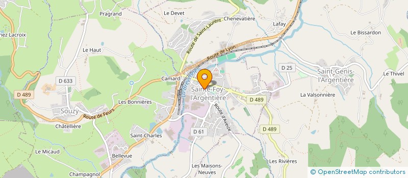 localisation de l'entreprise GFA DE LA FLACHARDIERE  LES HALLES