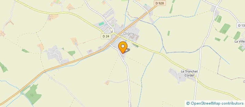 localisation de l'entreprise GFA DE LA FOLIE à DIGNY