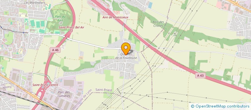 localisation de l'entreprise GFA DE LA FONTAINE  SAINT-PRIEST