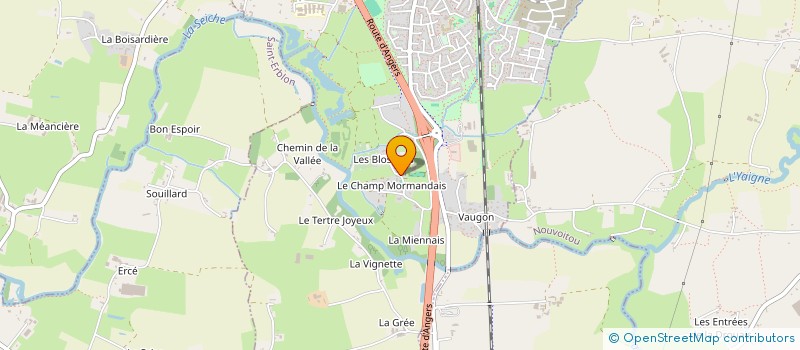 localisation de l'entreprise GFA DE LA FONTAINE  VERN-SUR-SEICHE