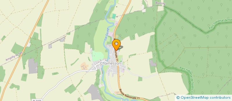 localisation de l'entreprise GFA DE LA FONTAINE  CHAMESSON