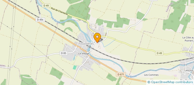 localisation de l'entreprise GFA DE LA FONTAINE  FOUCHERES