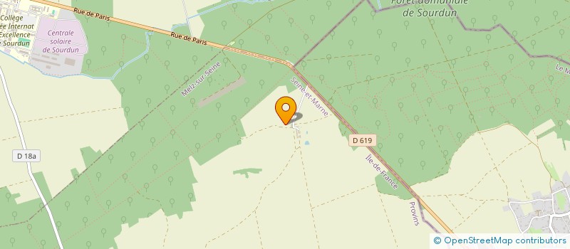 localisation de l'entreprise GFA DE LA FONTAINE AUX BOIS  MELZ-SUR-SEINE