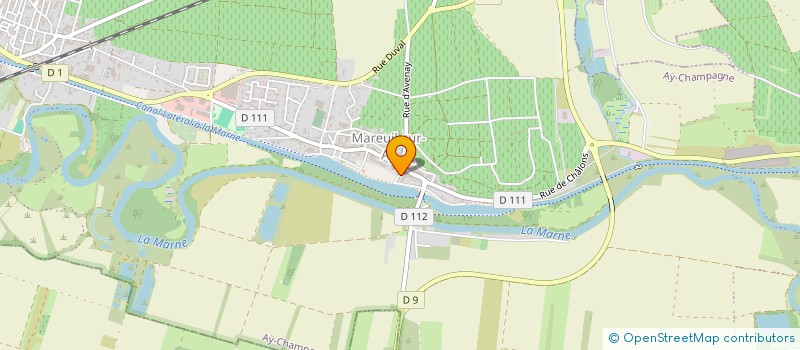 localisation de l'entreprise GFA DE LA FONTAINE DIVOIRE  AY-CHAMPAGNE