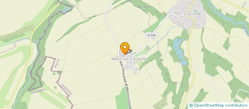 localisation de l'entreprise GFA DE LA FORGETTE  MONT-SUR-COURVILLE