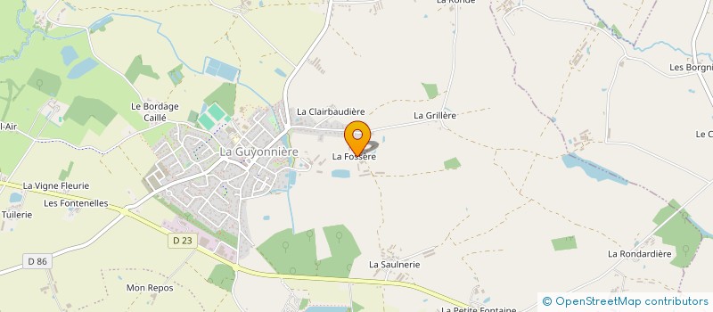 localisation de l'entreprise GFA DE LA FOSSERE à MONTAIGU-VENDEE
