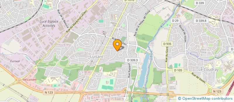 localisation de l'entreprise GFA DE LA FOUCAUDIERE à LUISANT