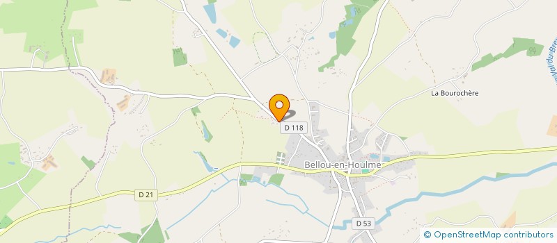 localisation de l'entreprise GFA DE LA FOULERIE à BELLOU EN HOULME