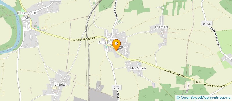 localisation de l'entreprise GFA DE LA FRARIE  LAGNIEU