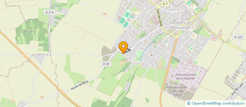 localisation de l'entreprise GFA DE LA FROIDE RUE  DOUVRES-LA-DELIVRANDE