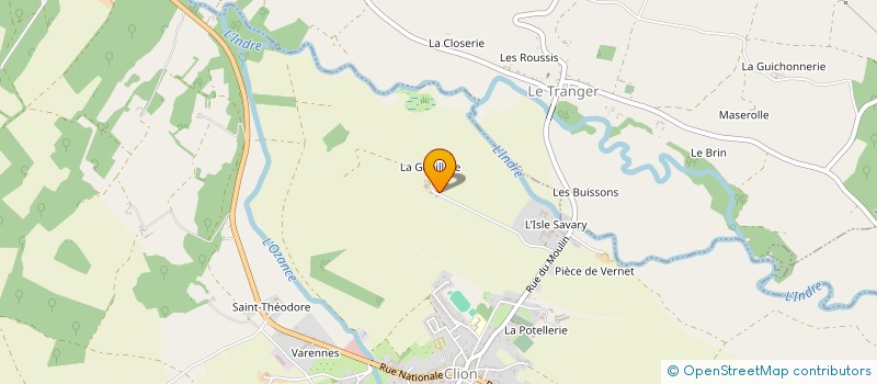 localisation de l'entreprise GFA DE LA GABILLERE à CLION