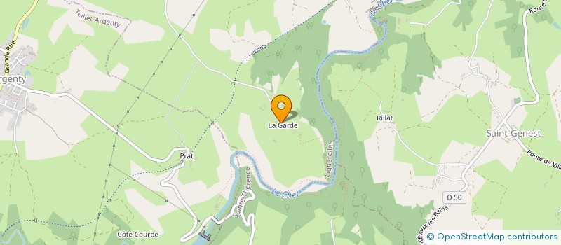 localisation de l'entreprise GFA DE LA GARDE  LIGNEROLLES