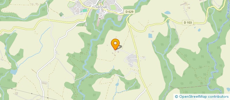 localisation de l'entreprise GFA DE LA GARRIGUE  SAISSAC