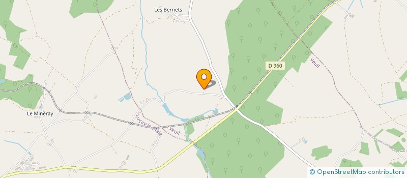 localisation de l'entreprise GFA DE LA GAUTHERIE à VEUIL