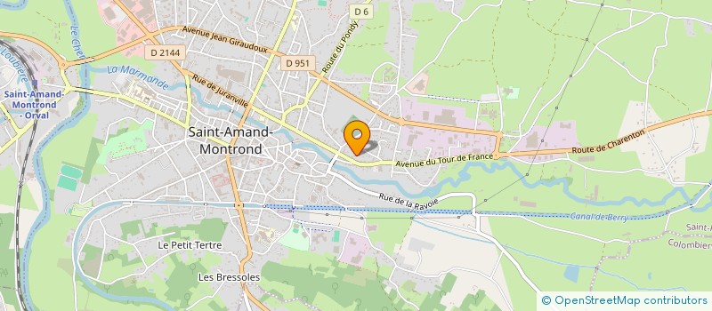 localisation de l'entreprise GFA DE LA GENEVRIERE  LA CELLE