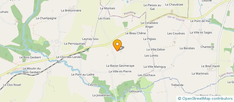 localisation de l'entreprise GFA DE LA GESMERAYE  MEDREAC