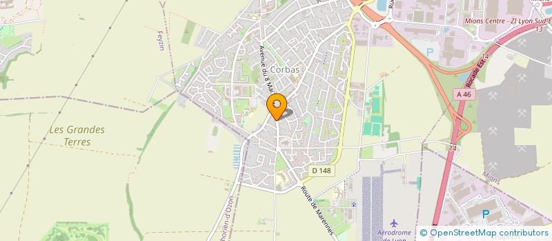 localisation de l'entreprise GFA DE LA GESSE DES BOIS à CORBAS