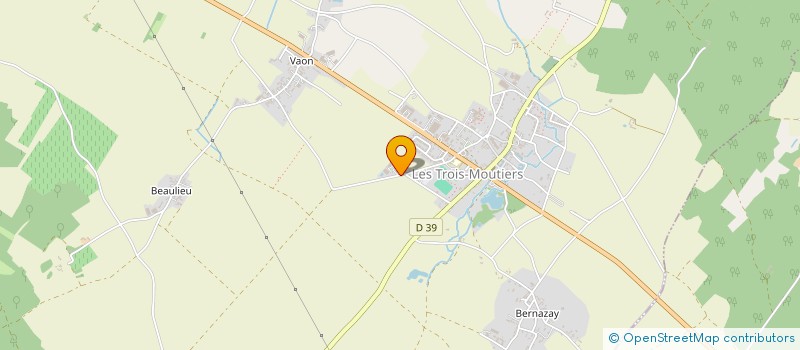 localisation de l'entreprise GFA DE LA GIDELLE à LES TROIS-MOUTIERS