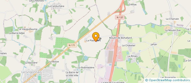 localisation de l'entreprise GFA DE LA GLERESIE  LA GRIGONNAIS