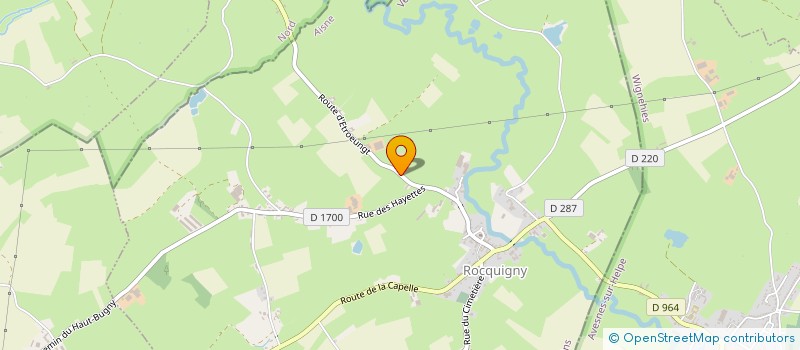 localisation de l'entreprise GFA DE LA GORGE DU BOSQUET  ROCQUIGNY