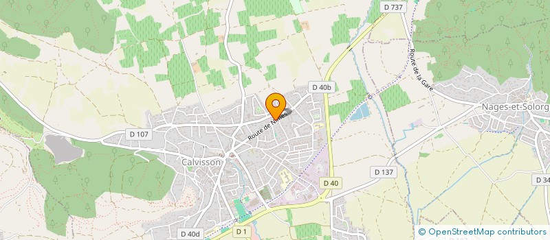 localisation de l'entreprise GFA DE LA GOSPA  CALVISSON