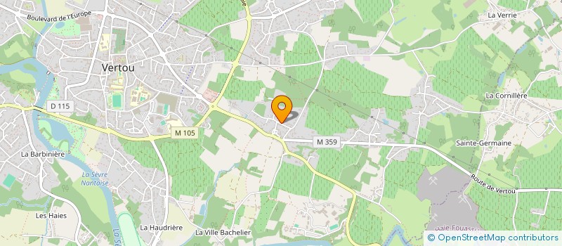 localisation de l'entreprise GFA DE LA GRAND NOE  VERTOU