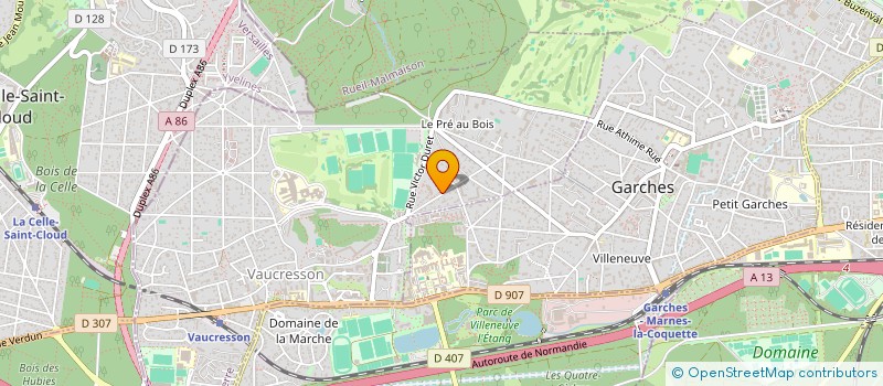 localisation de l'entreprise GFA DE LA GRANDE JARRETIERE à VAUCRESSON