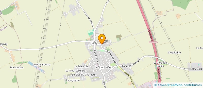 localisation de l'entreprise GFA DE LA GRANDE MAISON à GIDY