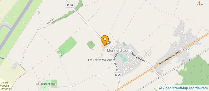 localisation de l'entreprise GFA DE LA GRANDE METAIRIE à MONTIERCHAUME