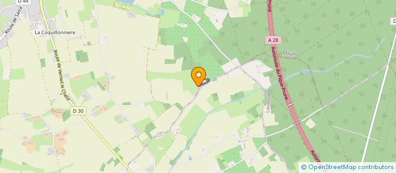 localisation de l'entreprise GFA DE LA GRANDE METAIRIE  MAYET