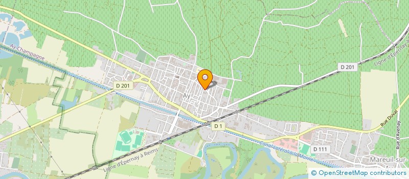 localisation de l'entreprise GFA DE LA GRANDE MONTAGNE  AY-CHAMPAGNE