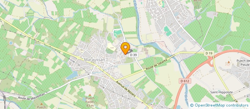 localisation de l'entreprise GFA DE LA GRANDE OLIVETTE  CAZOULS-LES-BEZIERS