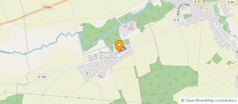 localisation de l'entreprise GFA DE LA GRANDE PREVOTE  NEUVILLE-SUR-VANNE