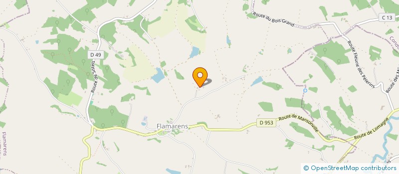 localisation de l'entreprise GFA DE LA GRANGE  MIRADOUX