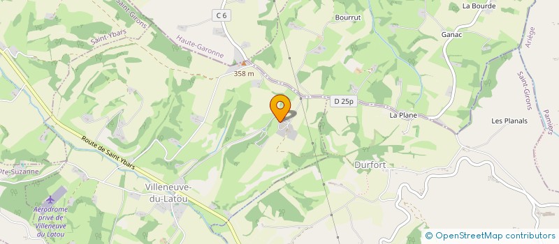 localisation de l'entreprise GFA DE LA GRAOUSSE à VILLENEUVE-DU-LATOU