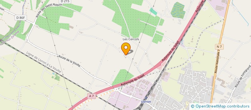 localisation de l'entreprise GFA DE LA GRIVELETTE  LIVRON-SUR-DROME