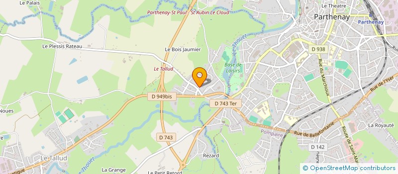 localisation de l'entreprise GFA DE LA GUIARDIERE  LE TALLUD