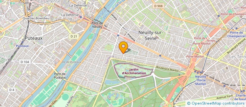 localisation de l'entreprise GFA DE LA GUIBOURGERE à NEUILLY-SUR-SEINE