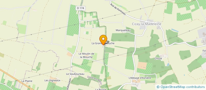 localisation de l'entreprise GFA DE LA GUICHARDIERE  DOUE-EN-ANJOU