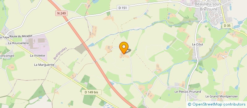 localisation de l'entreprise GFA DE LA GUILLAUMERIE  BRESSUIRE