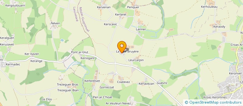 localisation de l'entreprise GFA DE LA HAIE BRUYERE  MILIZAC-GUIPRONVEL