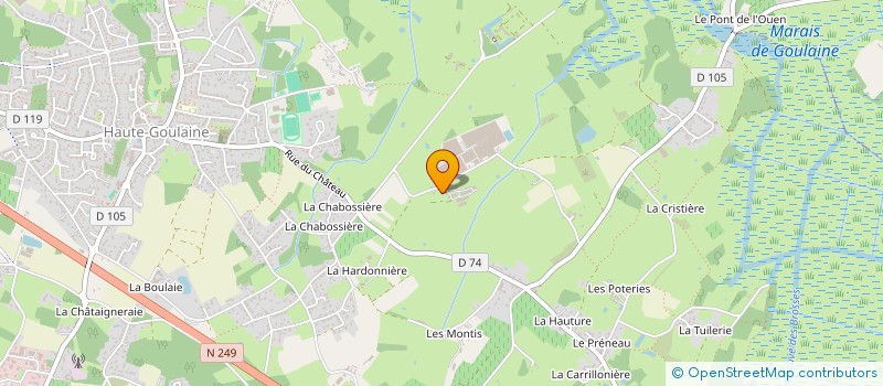 localisation de l'entreprise GFA DE LA HAIGRONNIERE  HAUTE-GOULAINE