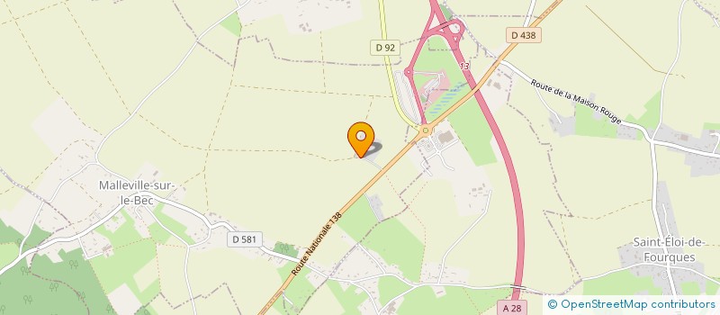 localisation de l'entreprise GFA DE LA HAUTE CAMPAGNE  MALLEVILLE-SUR-LE-BEC