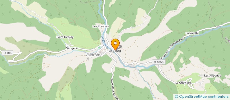 localisation de l'entreprise GFA DE LA HAUTE DROME  LA BATIE-DES-FONDS