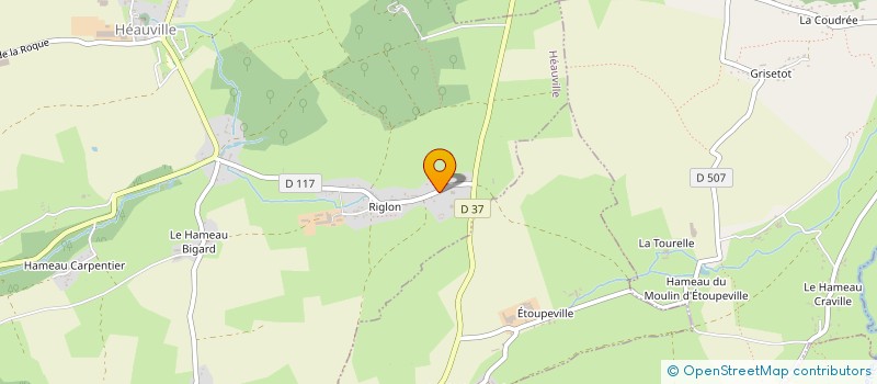 localisation de l'entreprise GFA DE LA HAUVENNERIE  HEAUVILLE