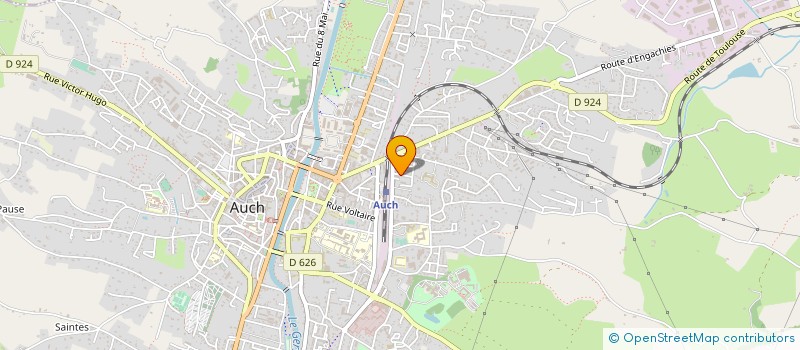 localisation de l'entreprise GFA DE LA HUNE à AUCH