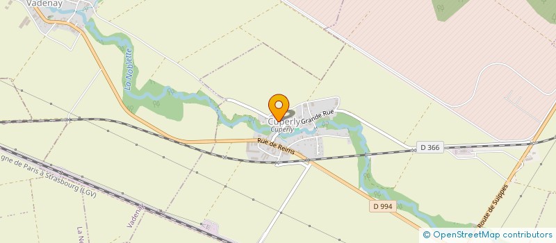 localisation de l'entreprise GFA DE LA HURTE  CUPERLY