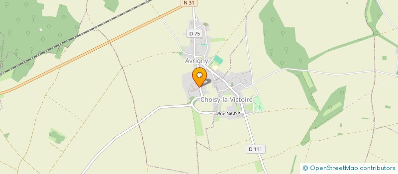 localisation de l'entreprise GFA DE LA JACQUERIE  AVRIGNY